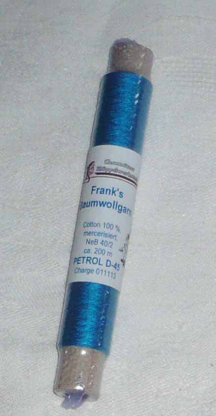 Franks Baumwoll - Garn 40/2 Petrol 45